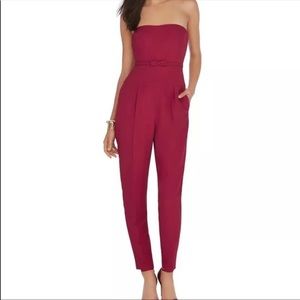 Strapless Red Jumpsuit